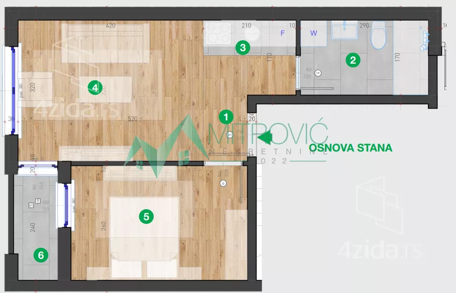 Dvosoban stan | 4zida