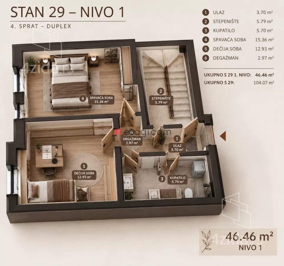 Troiposoban stan | 4zida