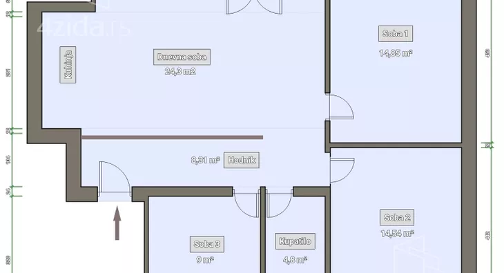 Troiposoban stan | 4zida