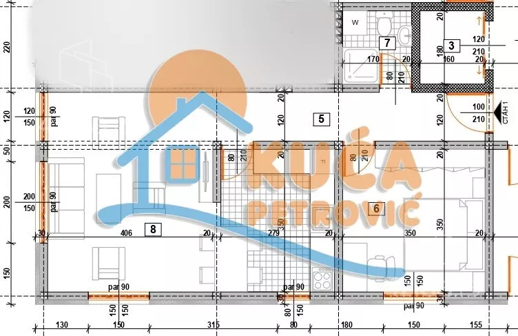 Dvosoban stan | 4zida