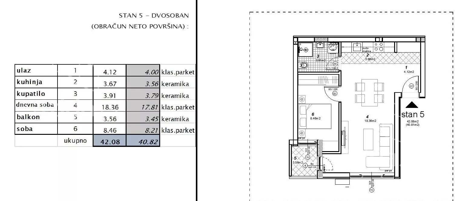 Dvosoban stan | 4zida