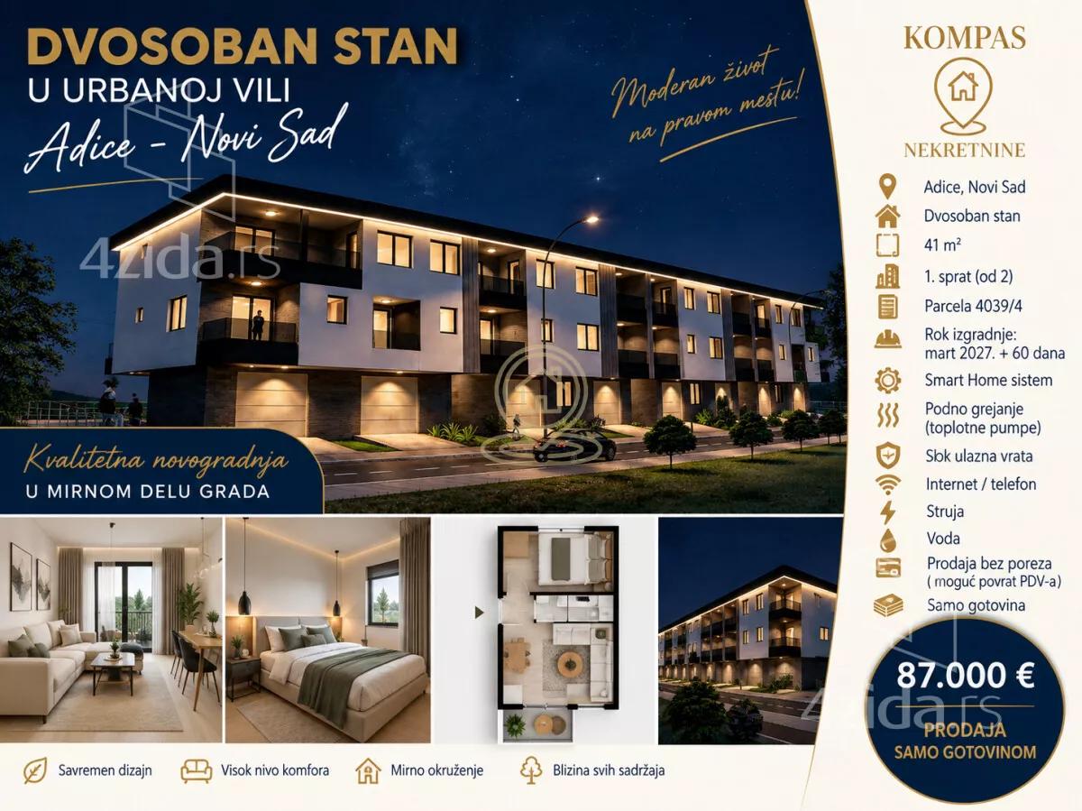 Dvosoban stan | 4zida