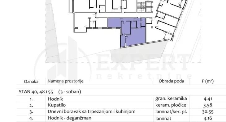 Trosoban stan | 4zida