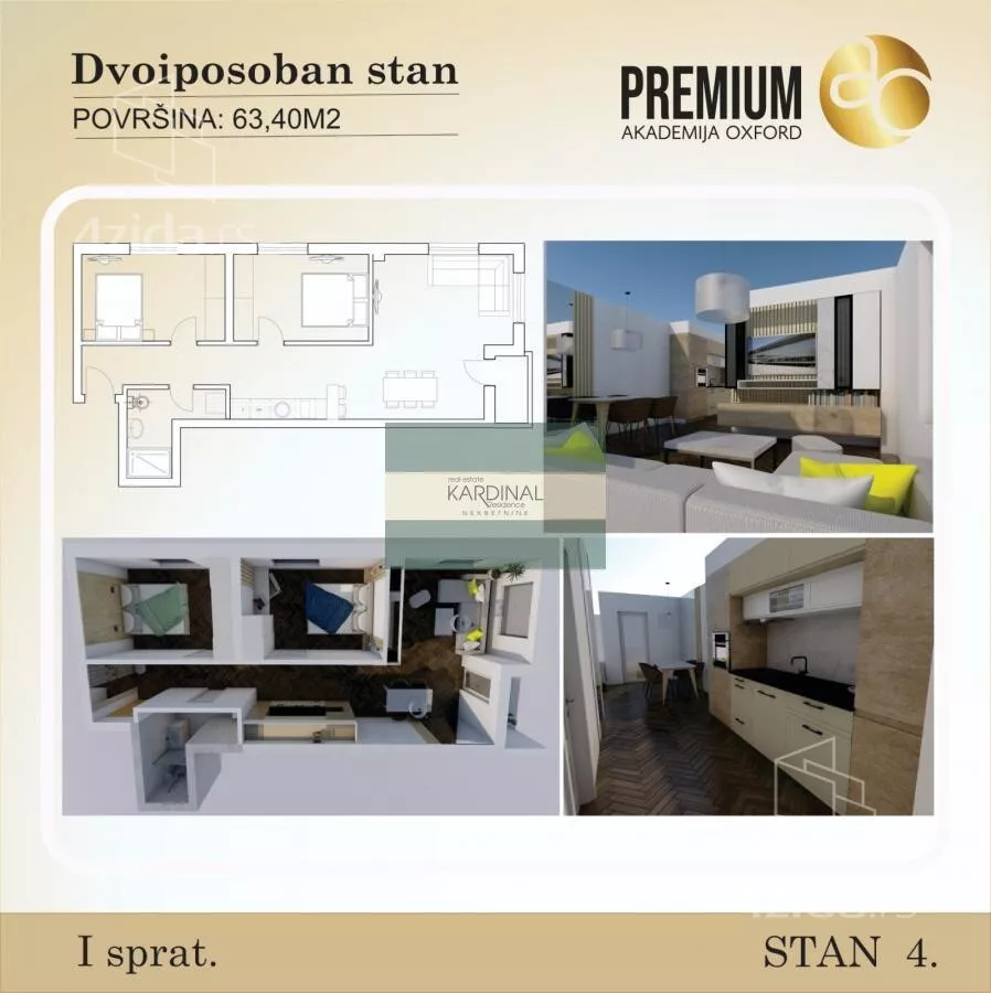 Trosoban stan | 4zida
