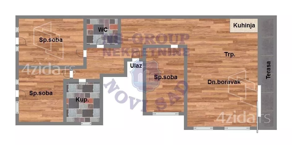 Troiposoban stan | 4zida