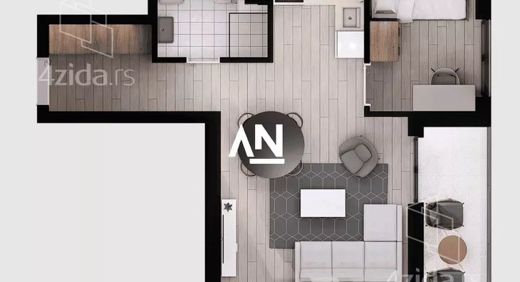 Jednoiposoban stan | 4zida