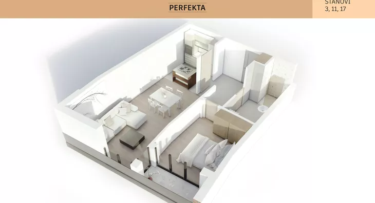 Dvosoban stan | 4zida