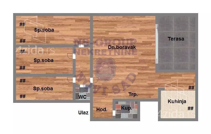 Petosoban stan | 4zida