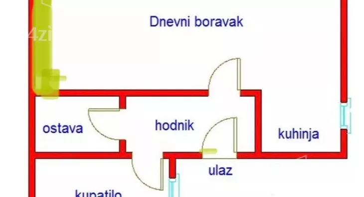 Jednosoban stan | 4zida