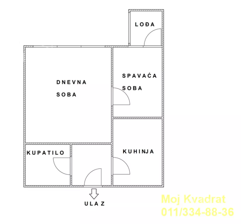 Jednoiposoban stan | 4zida