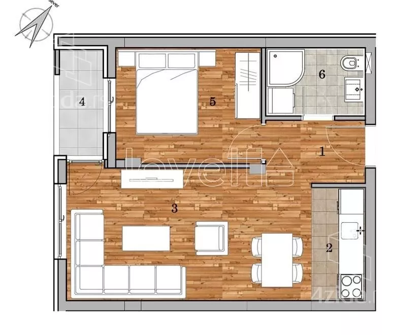 Dvosoban stan | 4zida