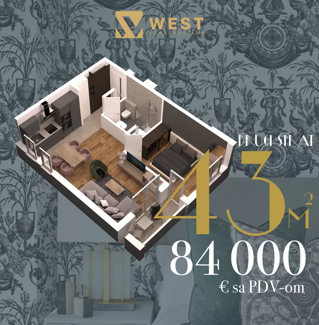 Jednoiposoban stan | 4zida