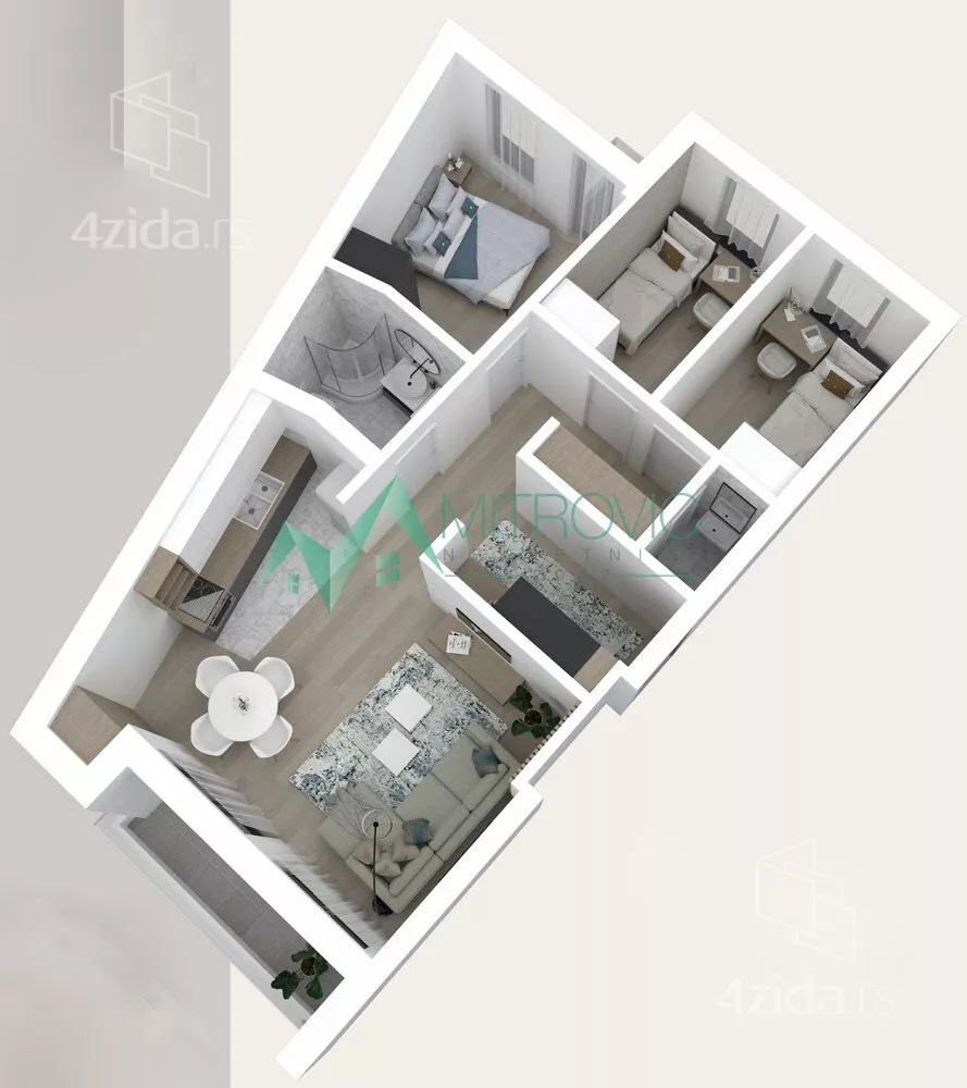 Troiposoban stan | 4zida