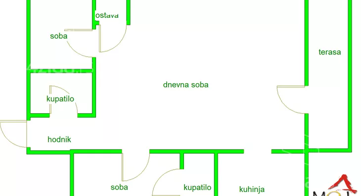 Trosoban stan | 4zida
