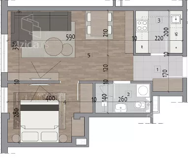 Dvosoban stan | 4zida