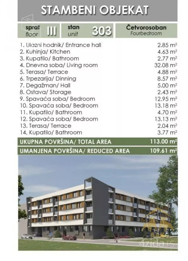 Četvorosoban stan | 4zida