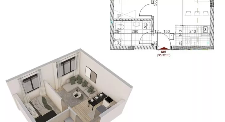 Dvosoban stan | 4zida