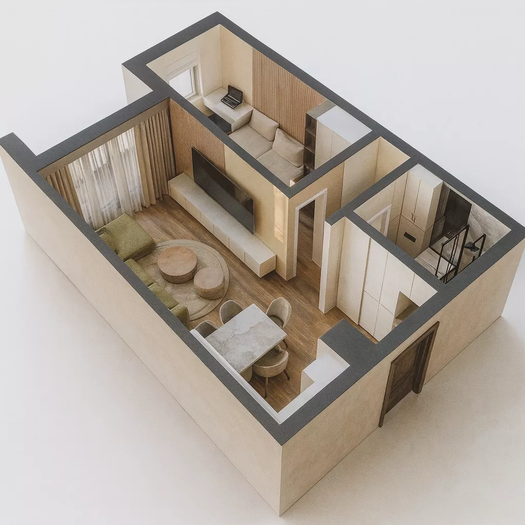 Jednoiposoban stan | 4zida