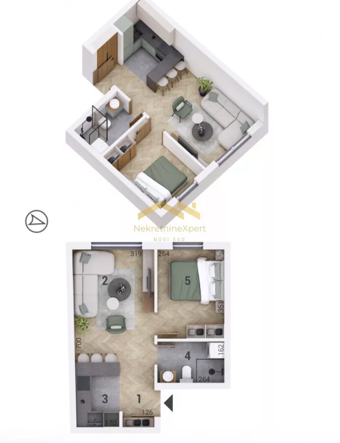 Jednoiposoban stan | 4zida