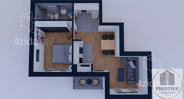 Jednoiposoban stan | 4zida