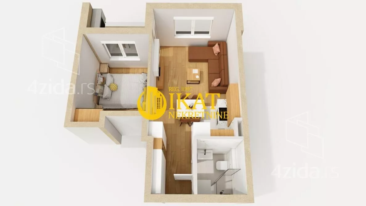 Jednoiposoban stan | 4zida