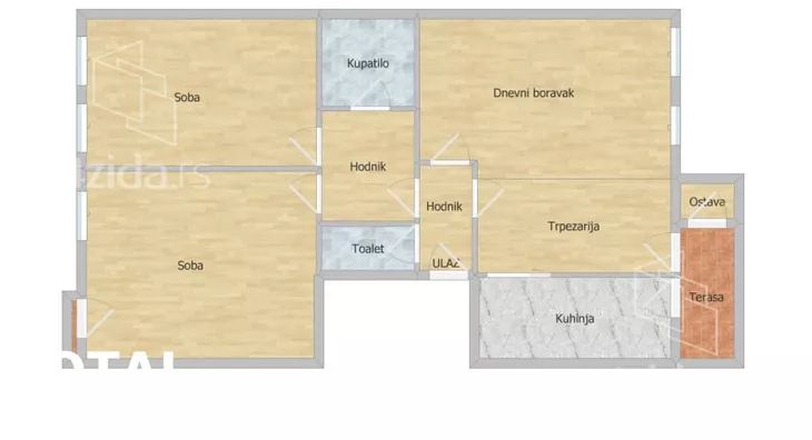 Trosoban stan | 4zida
