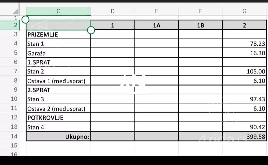 4-etažna kuća | 4zida