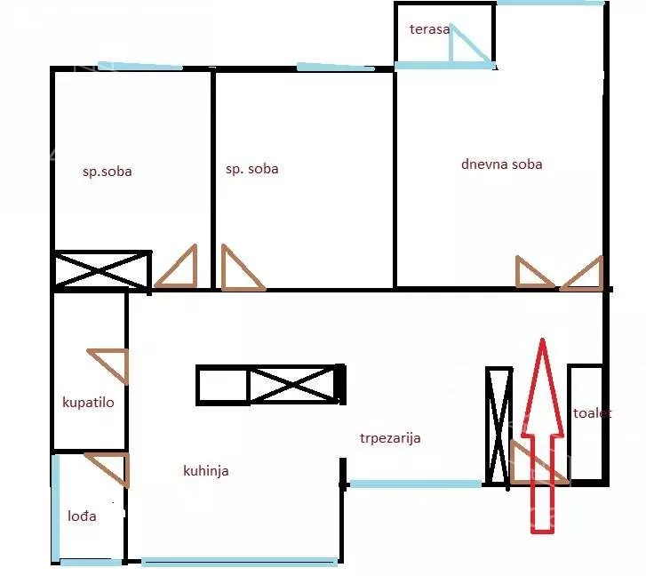 Trosoban stan | 4zida