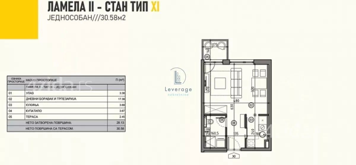 Jednosoban stan | 4zida