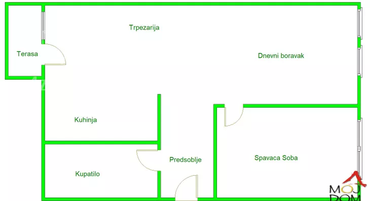 Jednoiposoban stan | 4zida