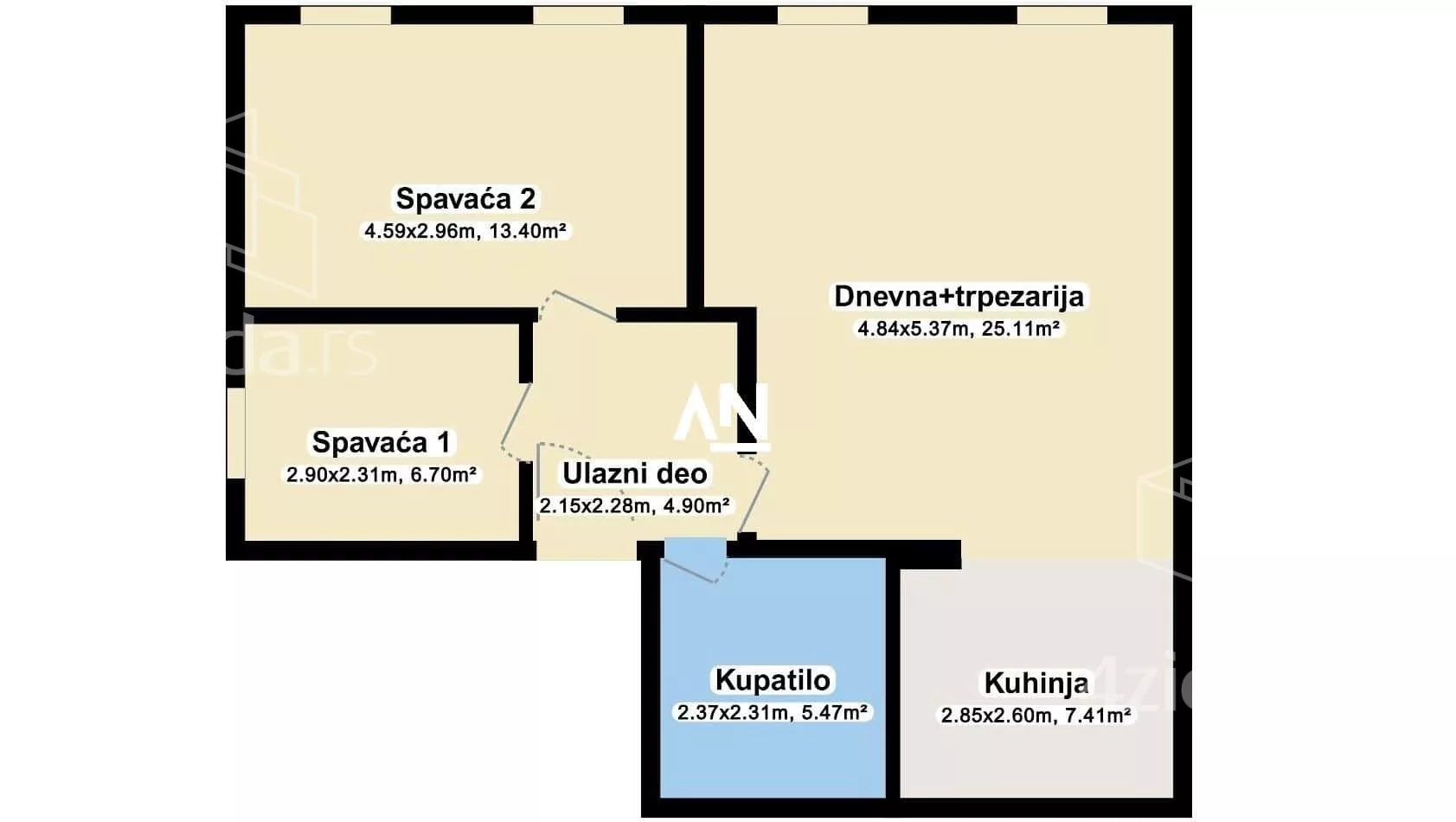 Trosoban stan | 4zida