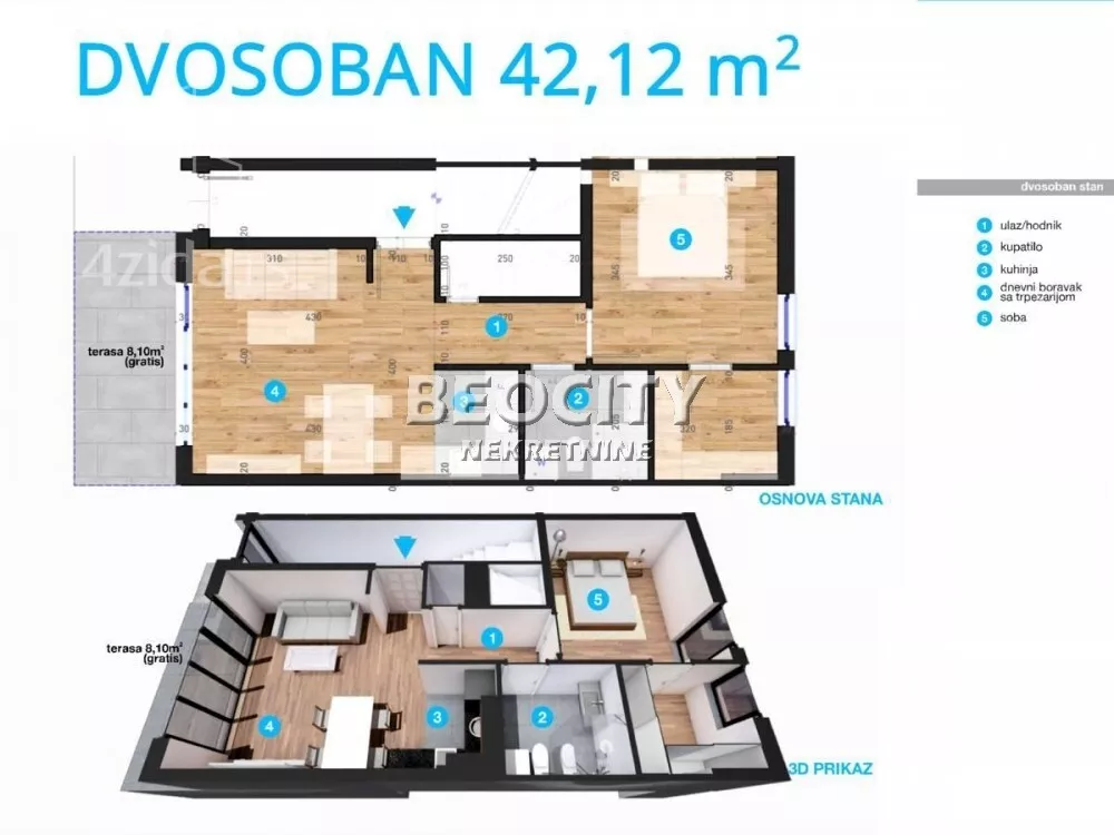 Dvosoban stan | 4zida