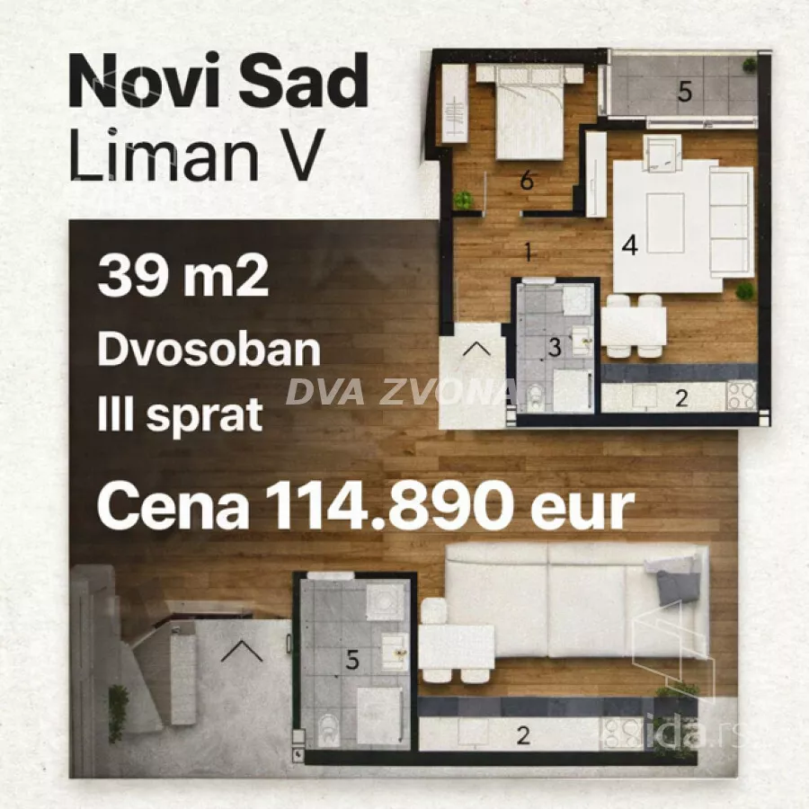 Dvosoban stan | 4zida