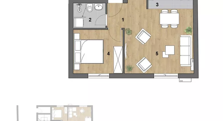 Jednoiposoban stan | 4zida