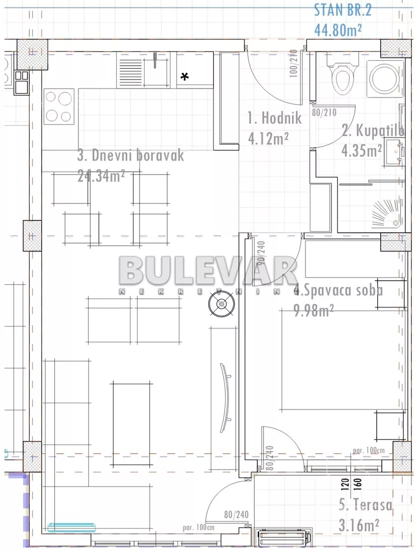 Dvosoban stan | 4zida