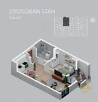 Dvosoban stan | 4zida