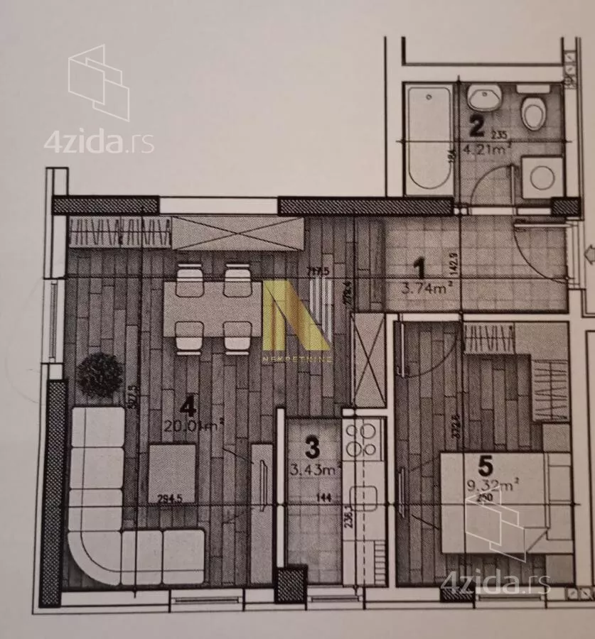 Dvosoban stan | 4zida