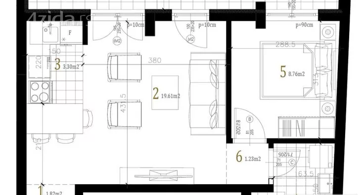 Dvosoban stan | 4zida