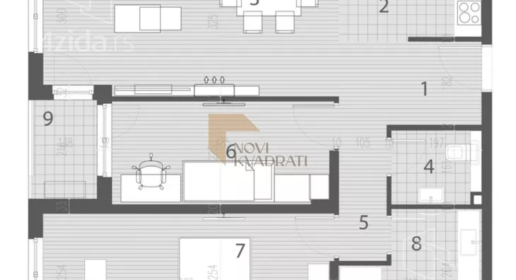 Trosoban stan | 4zida