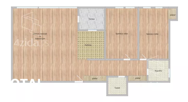 Trosoban stan | 4zida