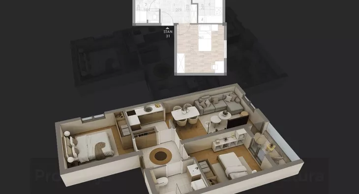 Dvosoban stan | 4zida