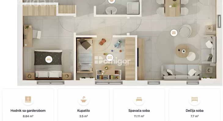 Dvosoban stan | 4zida