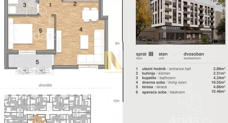 Dvosoban stan | 4zida