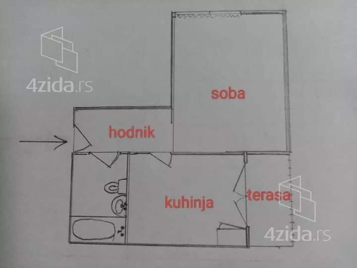 Jednosoban stan | 4zida