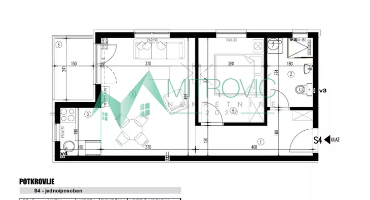 Jednoiposoban stan | 4zida