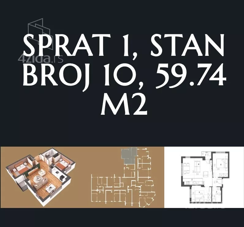 Dvosoban stan | 4zida