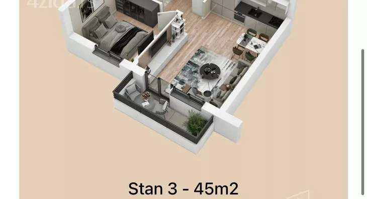 Dvosoban stan | 4zida