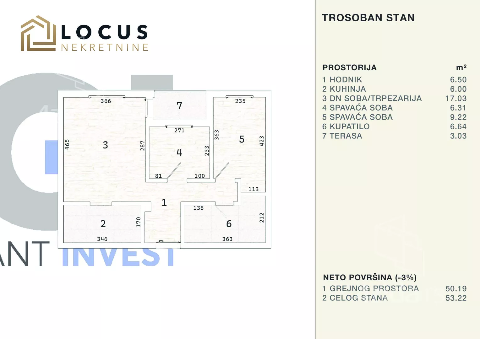 Trosoban stan | 4zida