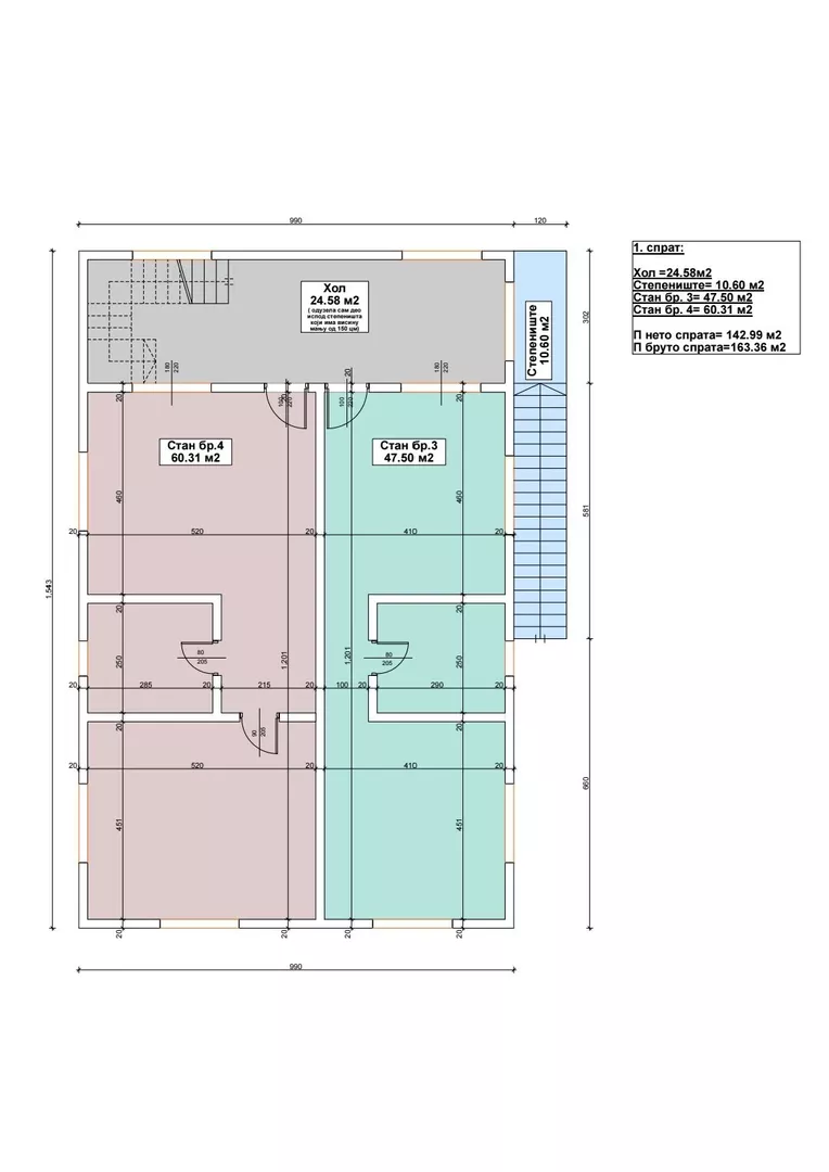 Jednoiposoban stan | 4zida