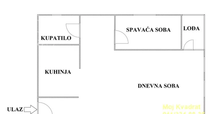 Jednoiposoban stan | 4zida